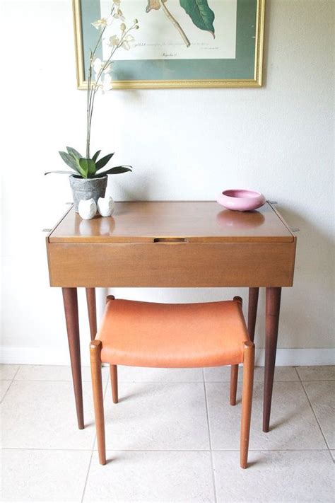 Mid Century Danish Modern Vanity Table Vintage Walnut Vanity Etsy