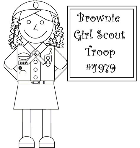 Girl Scout Brownies Coloring Pages - Coloring Home