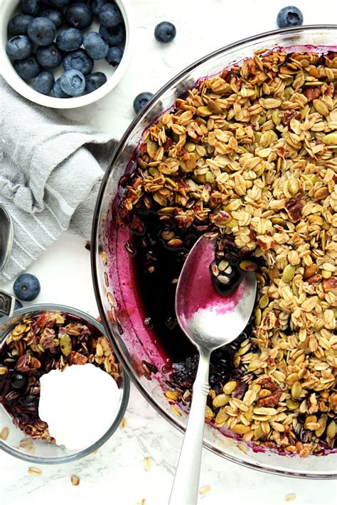 Easy Healthy Blueberry Crisp Monday Sunday Kitchen