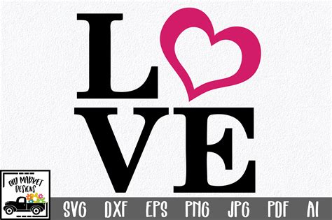 Love Svg Cut File Graphic By Oldmarketdesigns · Creative Fabrica