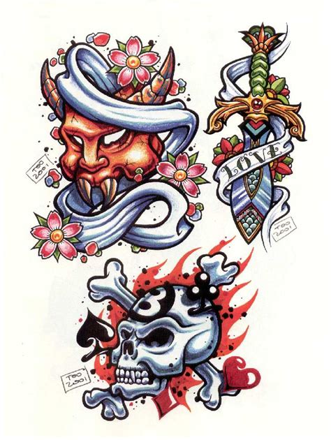New School Tattoo Sketches At Explore Collection