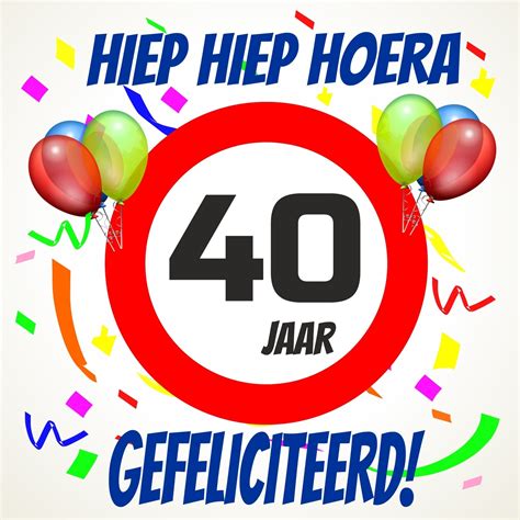 Verjaardags Tegeltje 40 Jaar Goedkope Feestwinkel