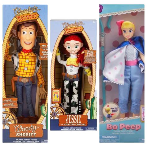 Toy Story Bo Peep Woody And Jessie Set 3pc Talking Interactive Figure 15 Doll New