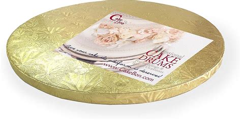 Cakebon Cake Drums Round 12 Inches Gold 1 Pack