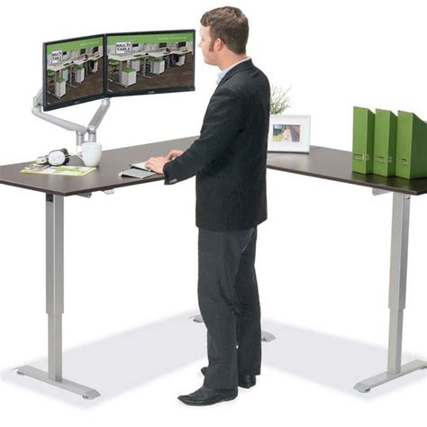 The Mod-E Pro Electric L-Shaped Standing Desk | MultiTable | Standing desk plans, Best standing ...