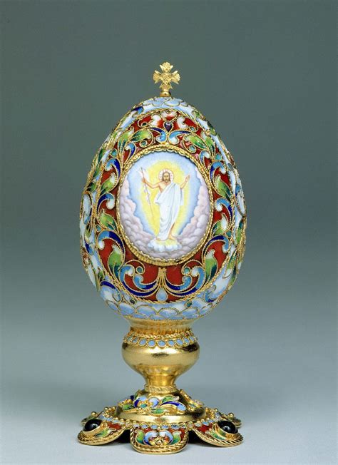 A Faberge Egg From The Kremlin Museum Collection In Moscow Russia