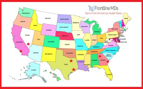 Map Of Usa Main Official Frontline Mds
