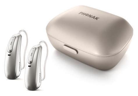 Phonak Audeo Paradise P90 Ric Hearing Aids Pair With Charger Case