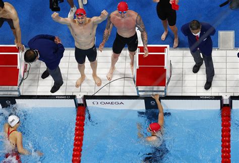 Olympics Swimming Britain Win Mixed 4x100m Medley Relay Gold In World
