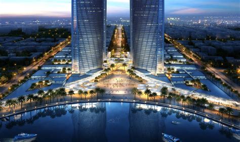 Qatar cities map showing qatar major cities, towns, capital city and country boundary. Lusail Towers & Lusail Plaza - Lusail City: Qatar's Future ...