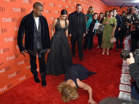 Kanye West And Kim Kardashian Embarrassed At Time 100 Gala After Actress Amy Schumer Prank Falls