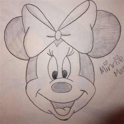 Minnie Mouse Drawing By Chloesmith8 On Deviantart Disney Character
