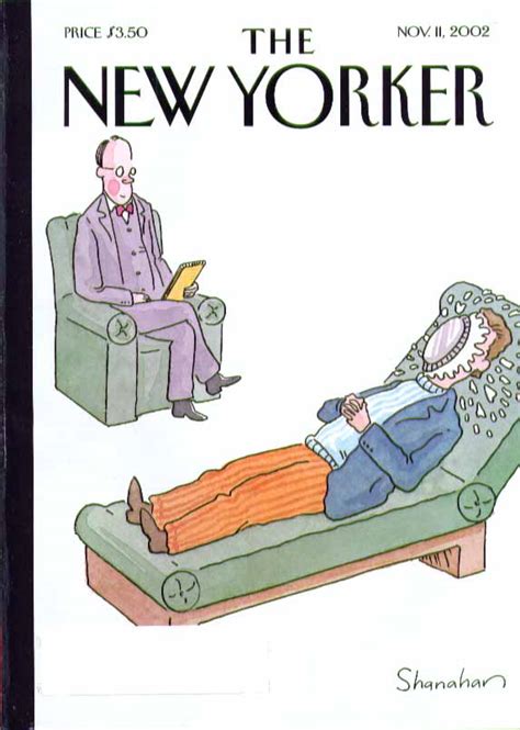New Yorker Cover Shanahan Psychiatrist And Patient With Pie In Face 1111