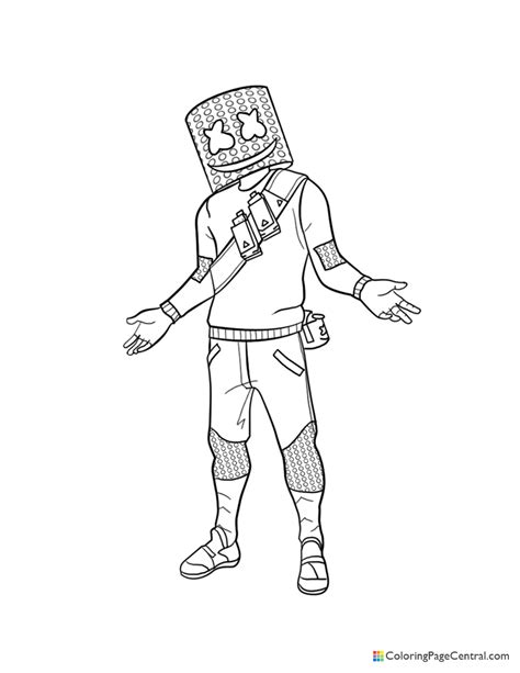 If you continue to use this site we will assume that you are happy with it.ok. Fortnite - Marshmello Coloring Page | Coloring Page Central