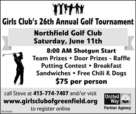 Girls Clubs 26th Annual Golf Tournament Girls Club Of Greenfield Greenfield Ma