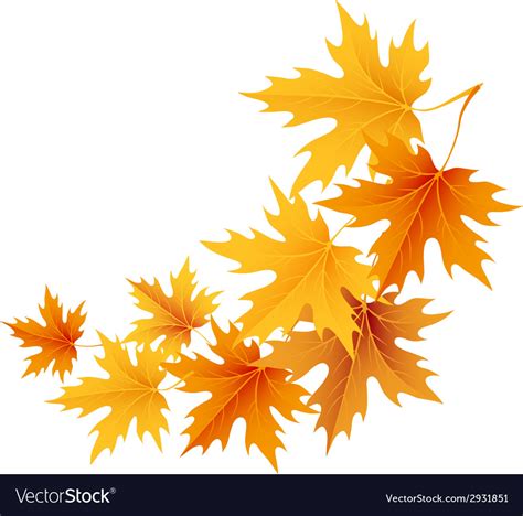 Autumn Leaves Background Royalty Free Vector Image