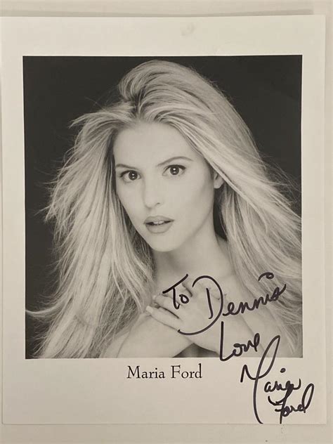 maria ford signed photo