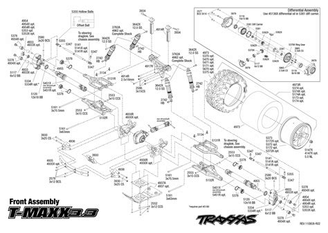 Exploded View Traxxas Nitro T Maxx 110 Front Part Astra