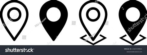Map Pin Icons Location Pointers Vector Stock Vector Royalty Free