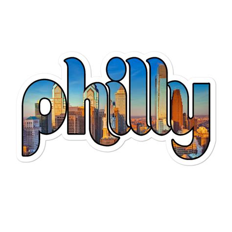 Philly Skyline Sticker Philly Drinkers