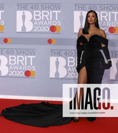 Maya Jama Arrives For The 40th Brit Awards At The O2 Arena London Uk
