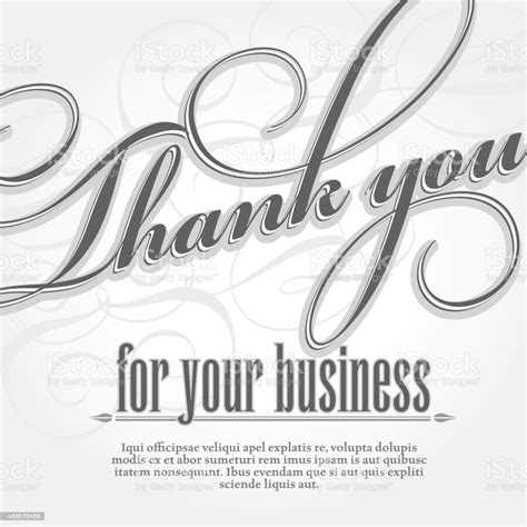 Create and print custom thank you cards with staples. Thank You For Your Business Design Card Template Stock ...