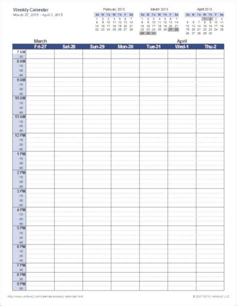 Booking Calendar Template Excel Daily Appointment Calendar Template