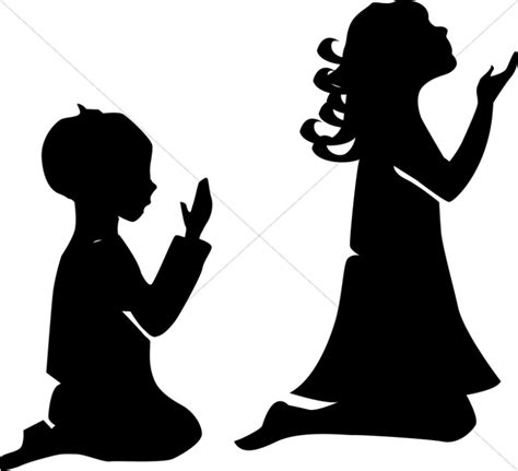 Free Praying Child Silhouette Download Free Praying Child Silhouette