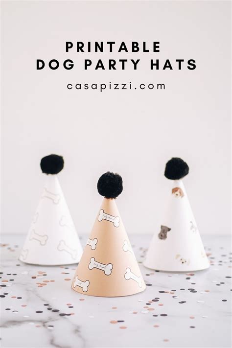 Free Printable Dog Party Hats Lets Pawty