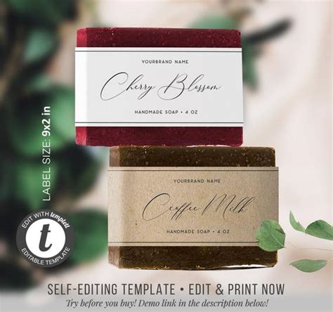 Label template natural soap labels, handmade soap label, vintage rustic soap editable label, diy label, instant download product label, 008. 34 Handmade Soap Label Template - Labels For Your Ideas