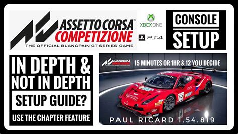 Assetto Corsa Competizione Xbox One X Setup Guide Ferrari