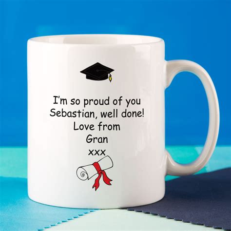 Finding a gift for him is easy! Personalised Graduation Mug For Him