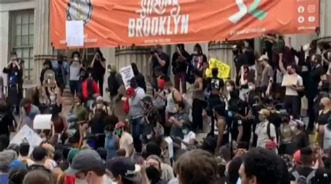 Protesters In Brooklyn Defend Target Store From Looting Riots
