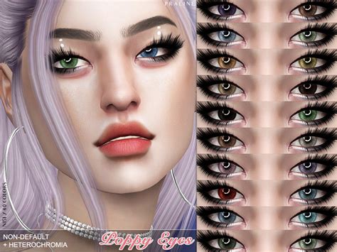 The Sims Resource Poppy Eyes N151 Non Default Heterochromia