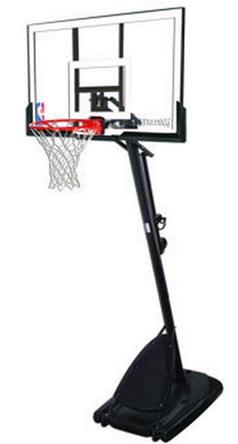 New Spalding Basketball Goal System Acrylic Backboard Angled Pole