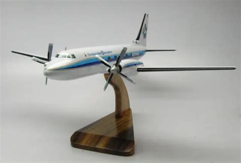 G Grumman Gulfstream I Airplane Desk Wood Model Small New