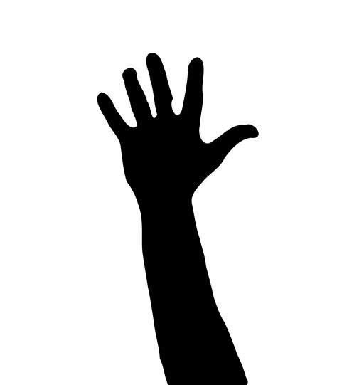 Silhouette Drawing Clip Art Hands Reaching Out Png Download 1080