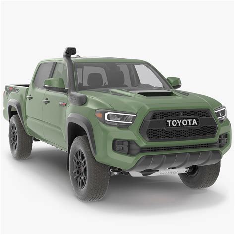 Toyota Tacoma Trd Pro Verde Militar 2021 Modelo 3d 129 3ds Blend