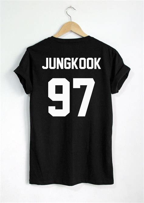 Jungkook T Shirt Jungkook 97 Unisex Print On Back Side Shirt Bts