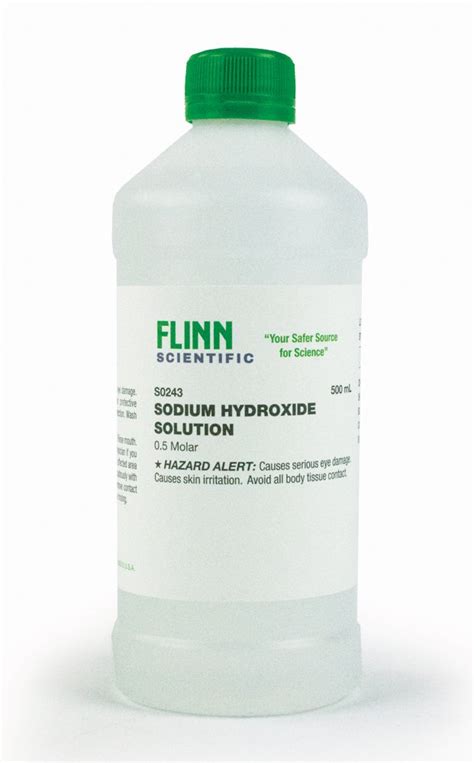 Sodium Hydroxide Solution 05 M 500 Ml Flinn Scientific