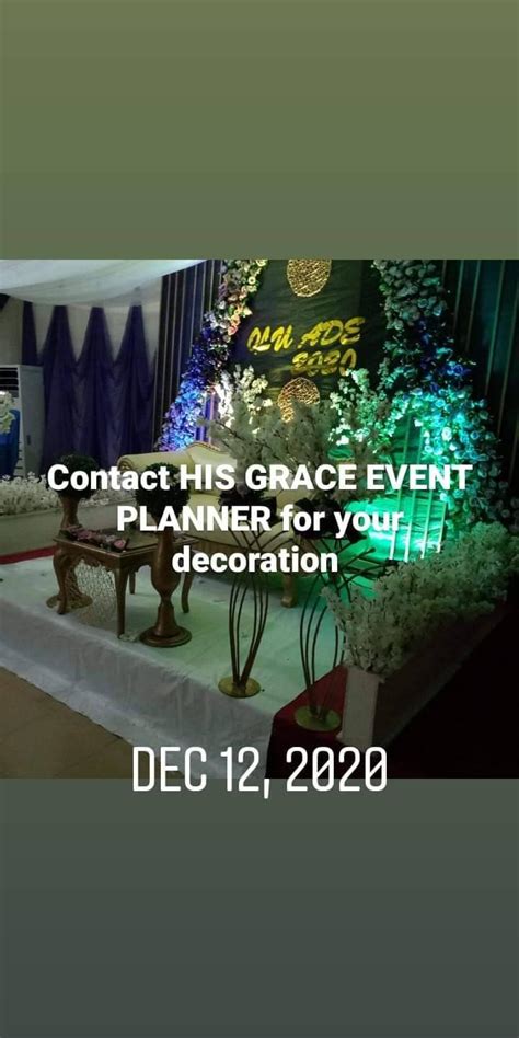 His Grace Event Planner Ibadan