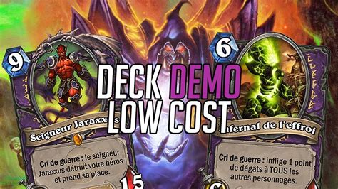 Hearthstone database, deck builder, news, and more! DECK DEMO LOW COST + JARAXXUS - HEARTHSTONE - YouTube