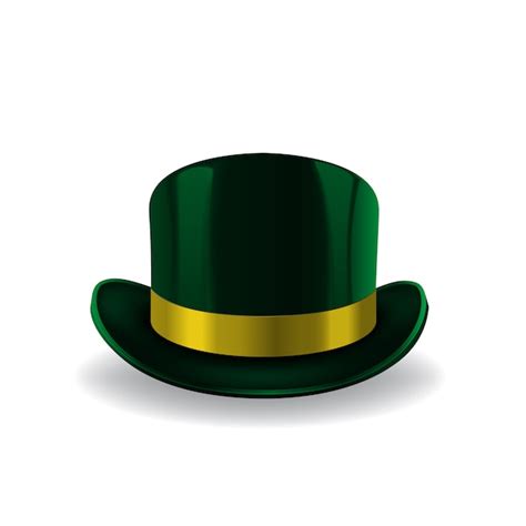 Premium Vector Green Leprechaun Hat On White Background St Patricks