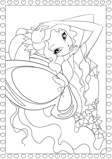Winx Club Sophix Coloring Pages Winx Club Aisha Sophix Coloring Pages
