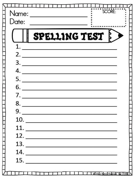 52 Spelling Activity Worksheets Template Marinfd