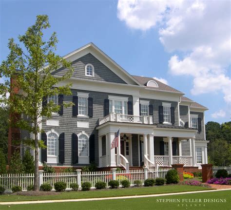 Classic American House Traditional Exterior Atlanta By Stephen Fuller Designs