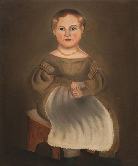 Artwork By American School 19th Century Portrait Of A Girl Made Of