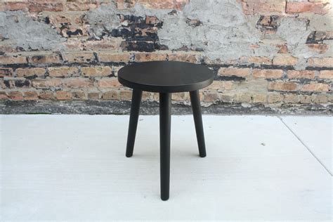 Bare A Handmade Wood Side Table With Inset Merino Felt By Laylo For