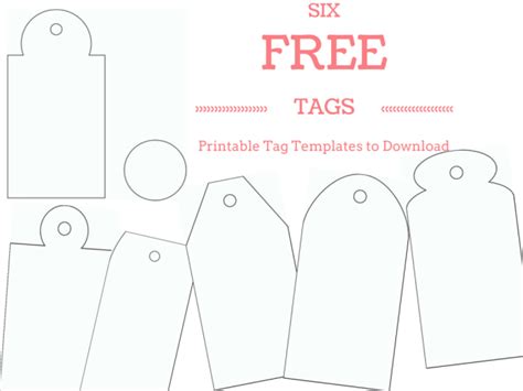 Blank Gift Tags Template - Free Printable