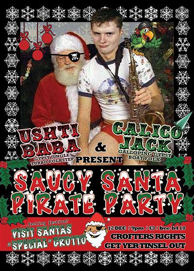 Saucy Santa Pirate Party Crofters Rights Headfirst Bristol